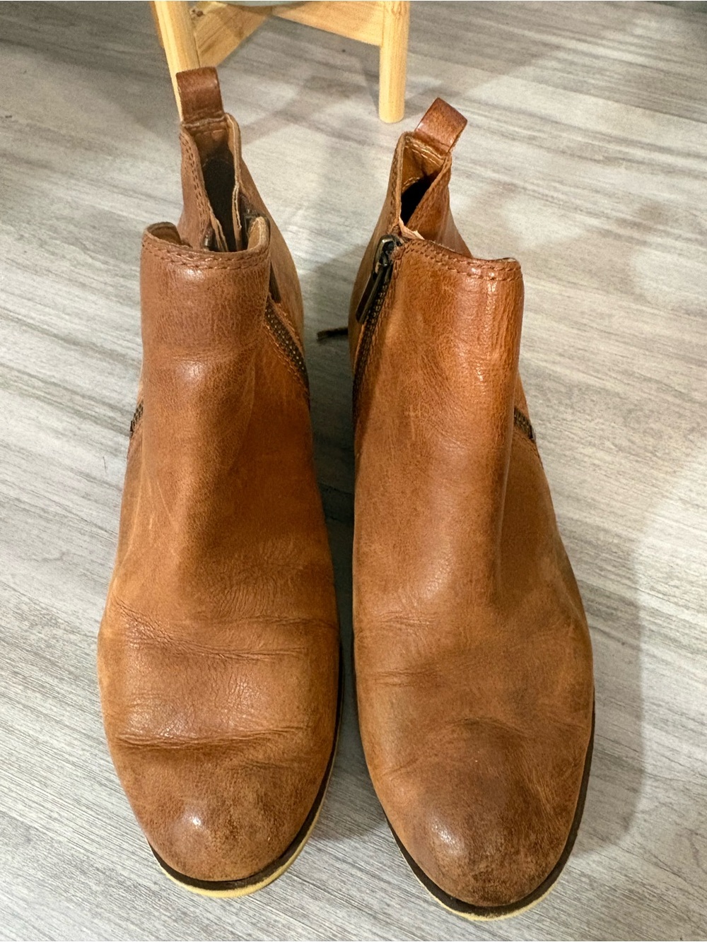 Women’s Leather Chelsea Boots in Brown